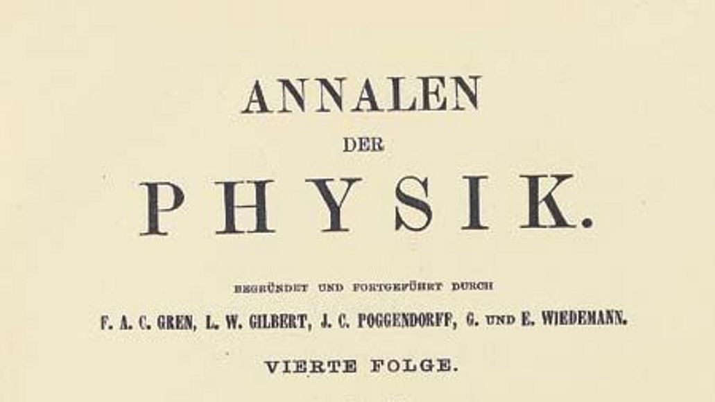 Die Abbildung zeigt ein Titelblatt aus dem Jahr 1905.