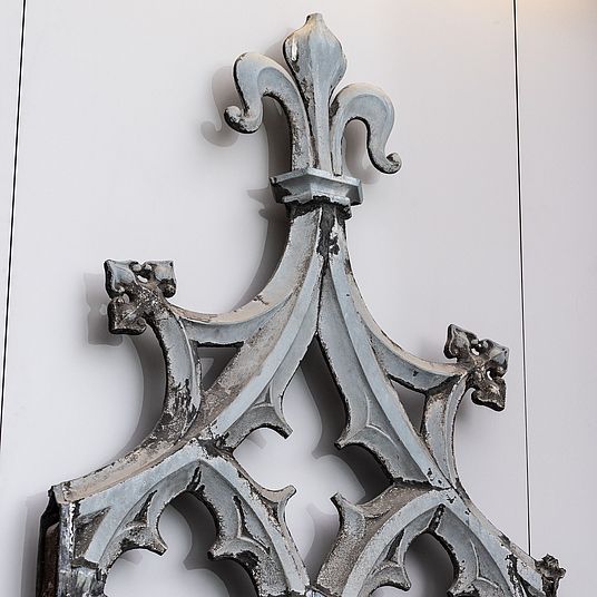 A section from the tracery of Cologne Cathedral made from zinc sheet with an iron core.