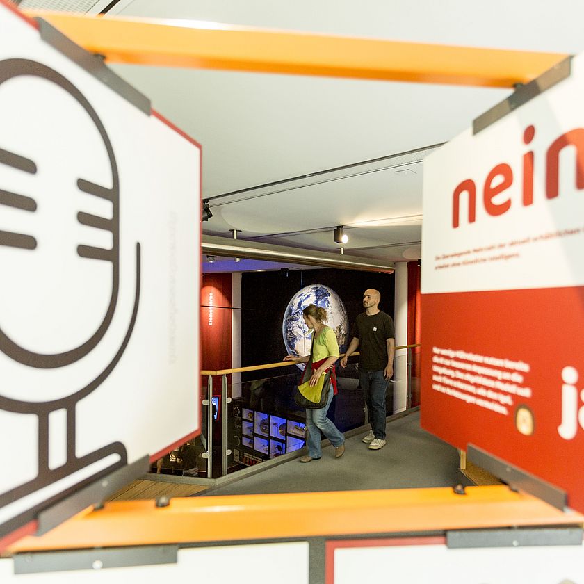 Drehtafel KI or not KI im Erlebnisraum KI