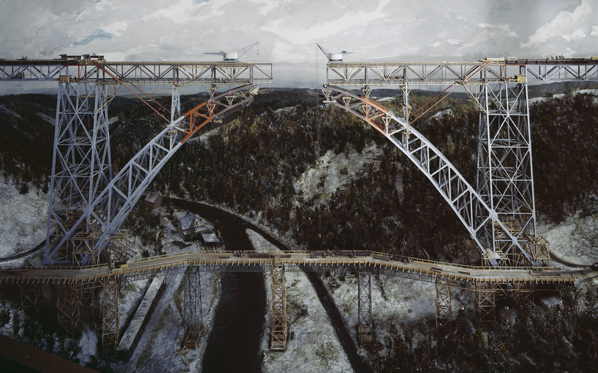 Diorama der Müngstener Eisenbahnbrücke