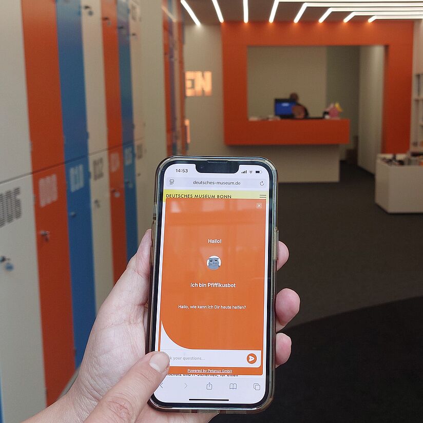 Der neue C hatbot PFIFFIKUSBOT auf der Website Deutsches Museum Bonn