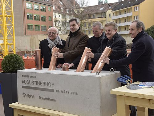 Deutsches Museum Nuernberg Grundsteinlegung vom 23.03.2018