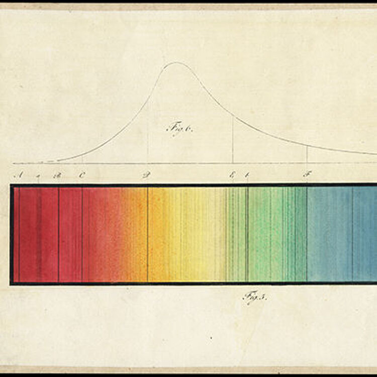 Zeichnung von Joseph Fraunhofer.