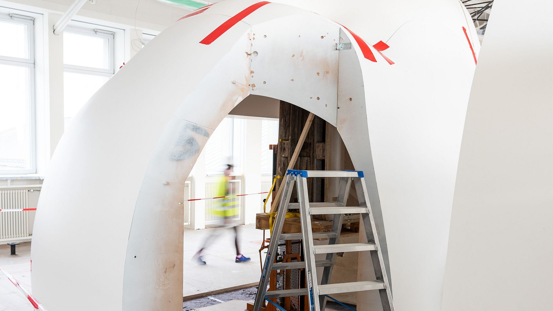 Installation Mensch in der Ausstellung Gesundheit.