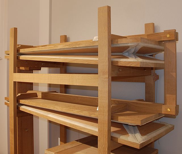 Windanlage der Ahrend-Orgel.