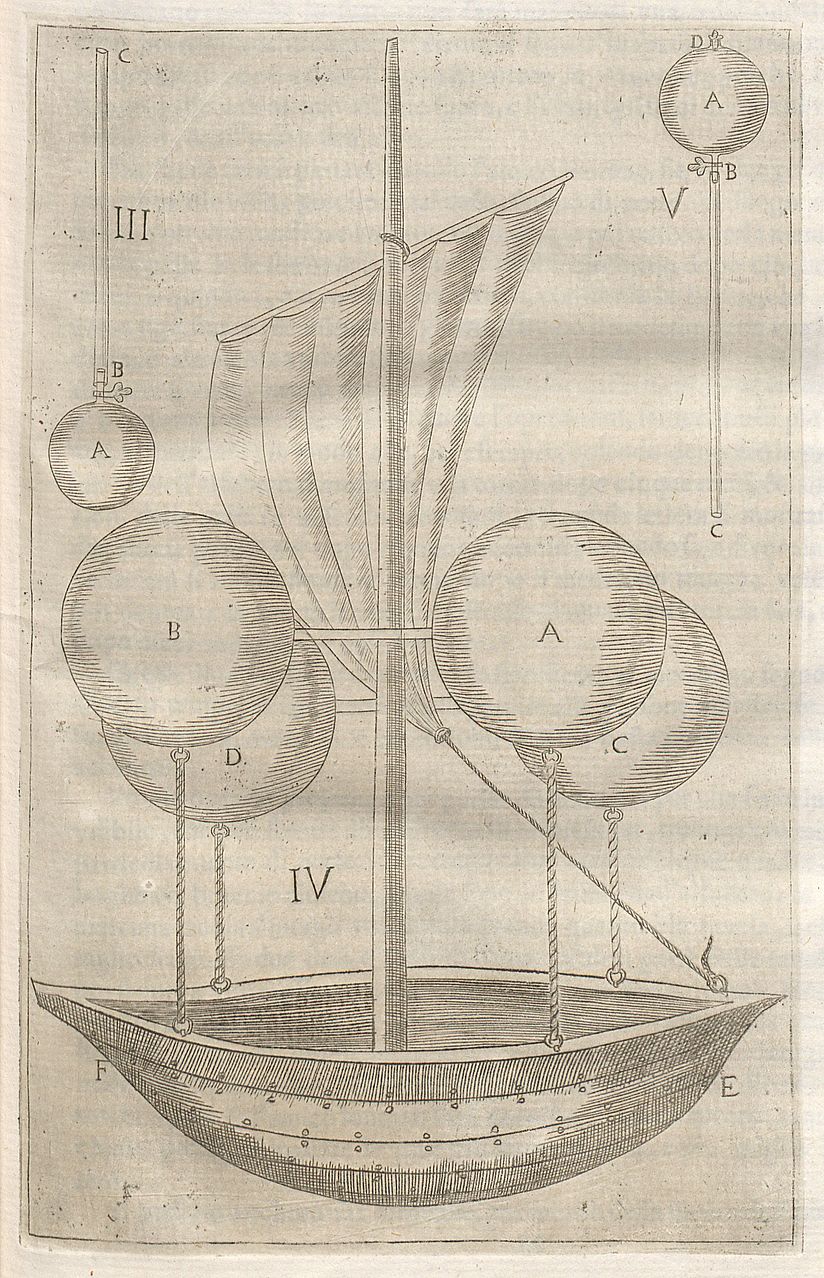Lana de Terzis Luftschiff-Entwurf