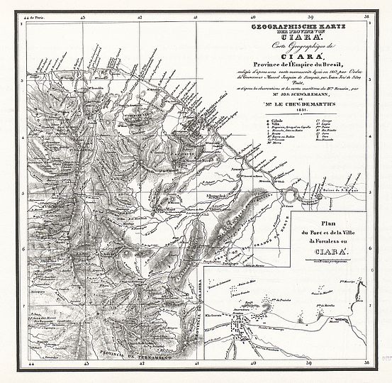 Karte der Region Ceará