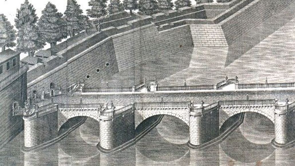 Ansicht der Augustusbrücke.