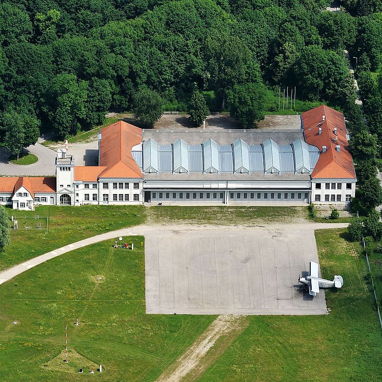 Flugwerft Schleißheim Luftaufnahme