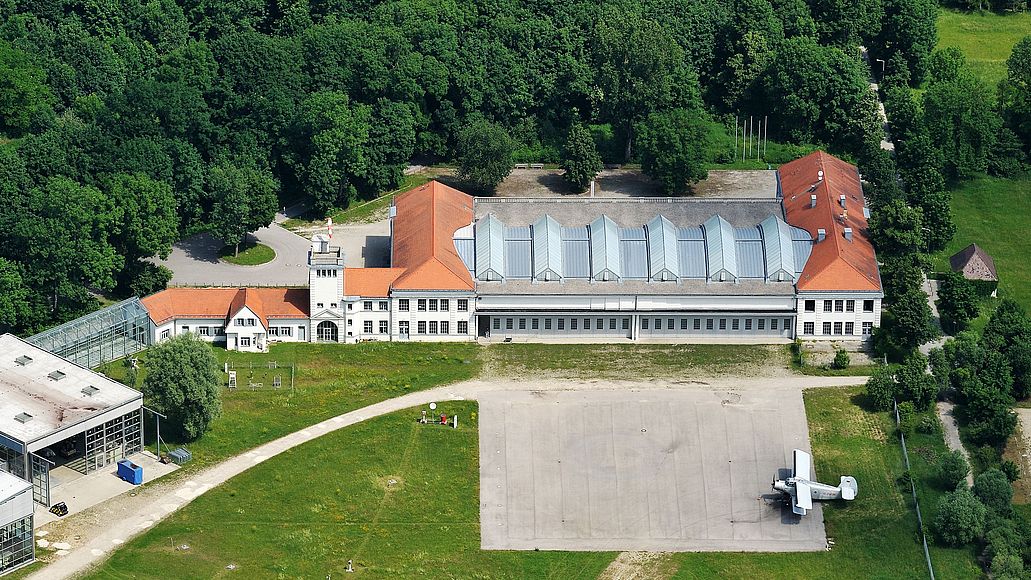 Flugwerft Schleißheim Luftaufnahme