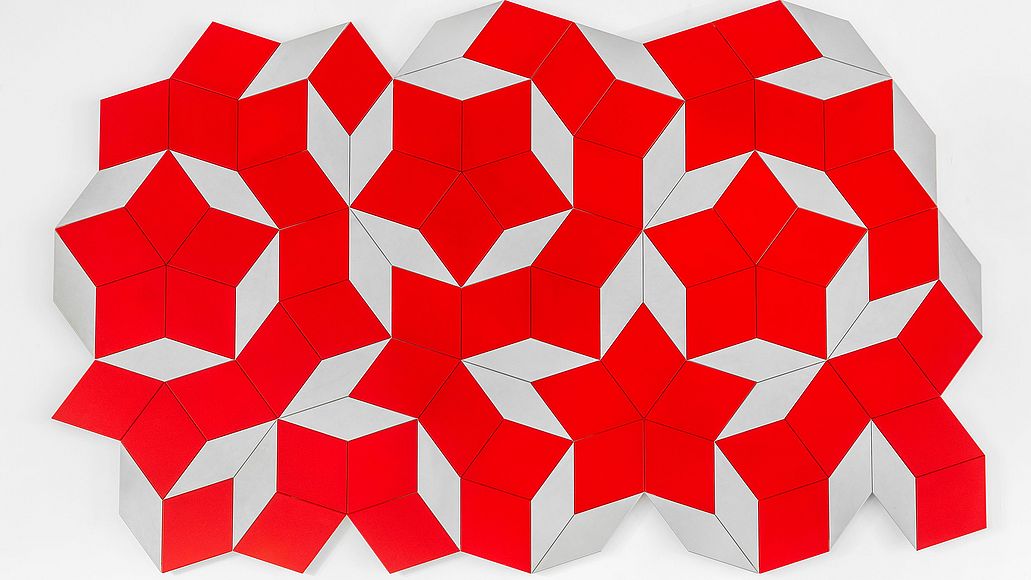 Ausschnitt einer Penrose-Parkettierung.