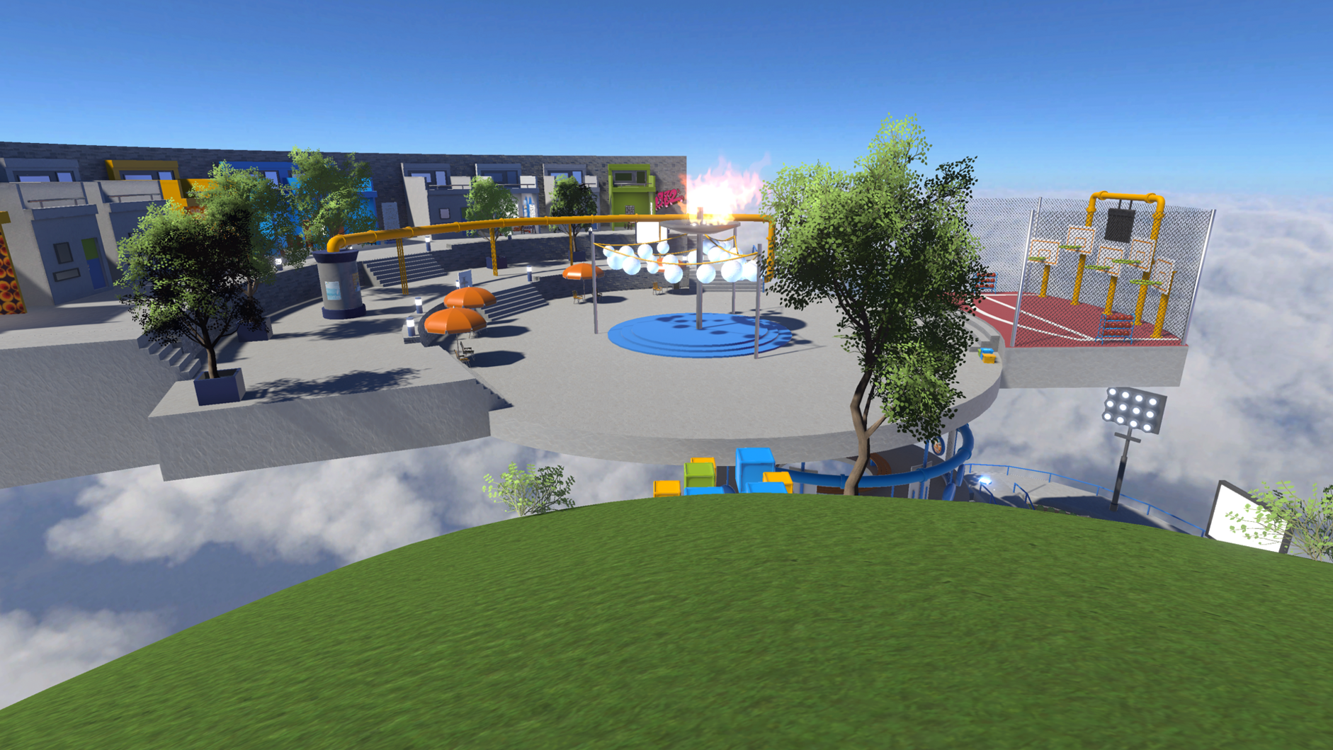 Frei interpretierten Olympiapark in "München 72".