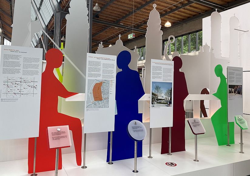 Blick auf die Themeninsel Stadt- und Verkehrsplanung.