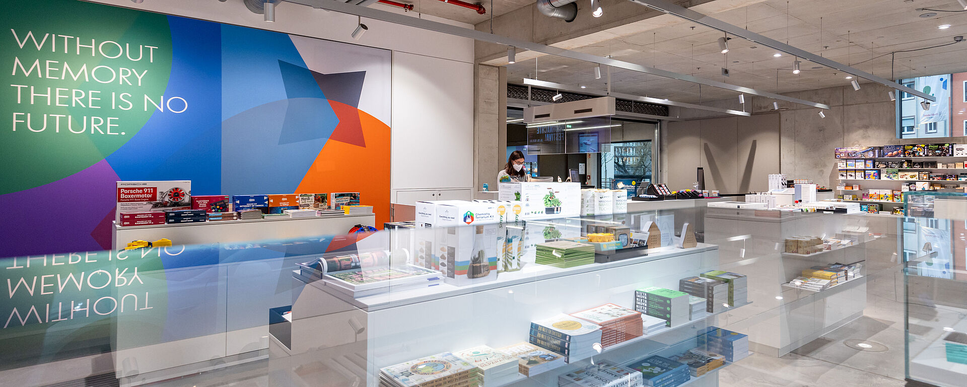 Der Museumsshop im Deutschen Museum Nürnberg.