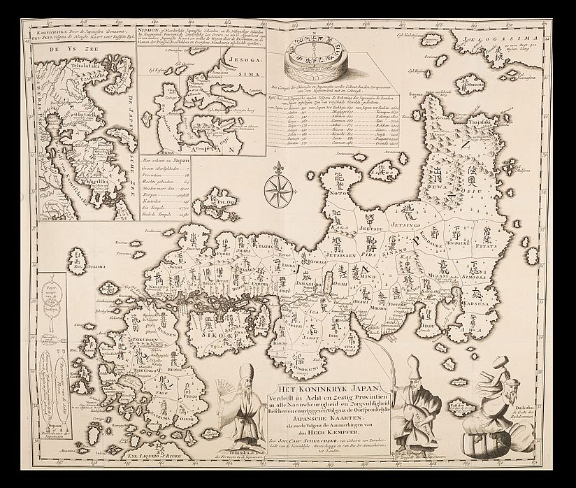 Japankarte Kaempfers