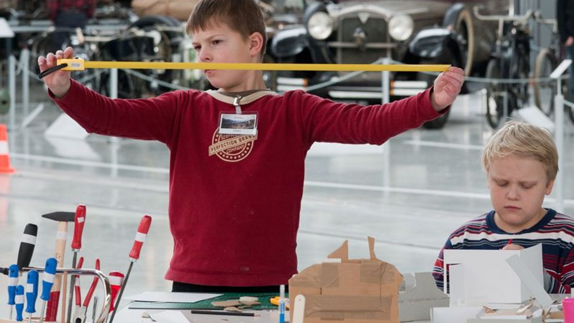 Ein Modell wird gebaut.