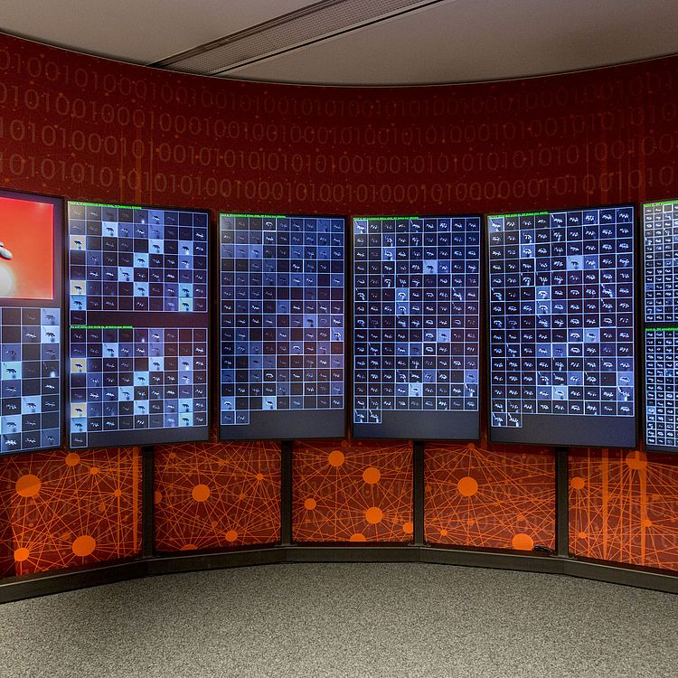 Exponat Convolutional Neural Network im Erlebnisraum KNN Deutsches Museum Bonn.
