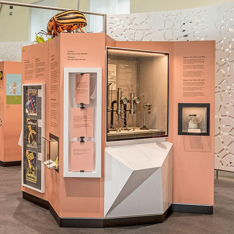 Ausstellungsmodul Kartoffelkäfer Ausstellung Chemie