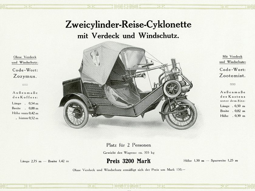 Seitenansicht des Fahrzeugs.