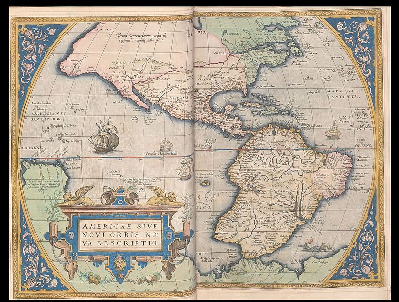 Amerikakarte von Ortelius