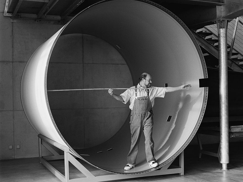 Alte Fotografie Ariane 5 Gehäuseteil.