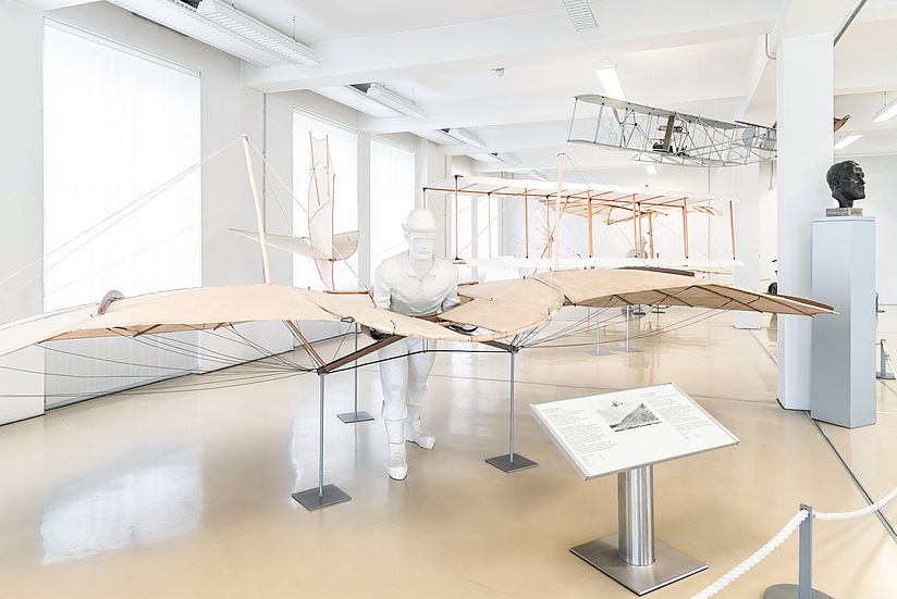 Lilienthal Normal-Segelapparat in der Flugwerft Schleißheim.