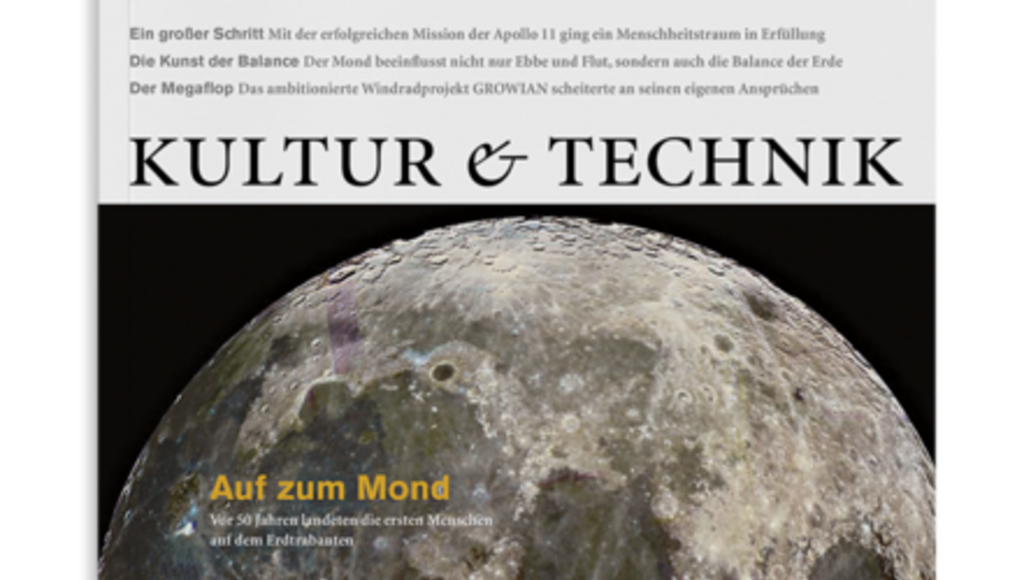 Cover Kultur und Technik (2019/3), "Auf zum Mond"