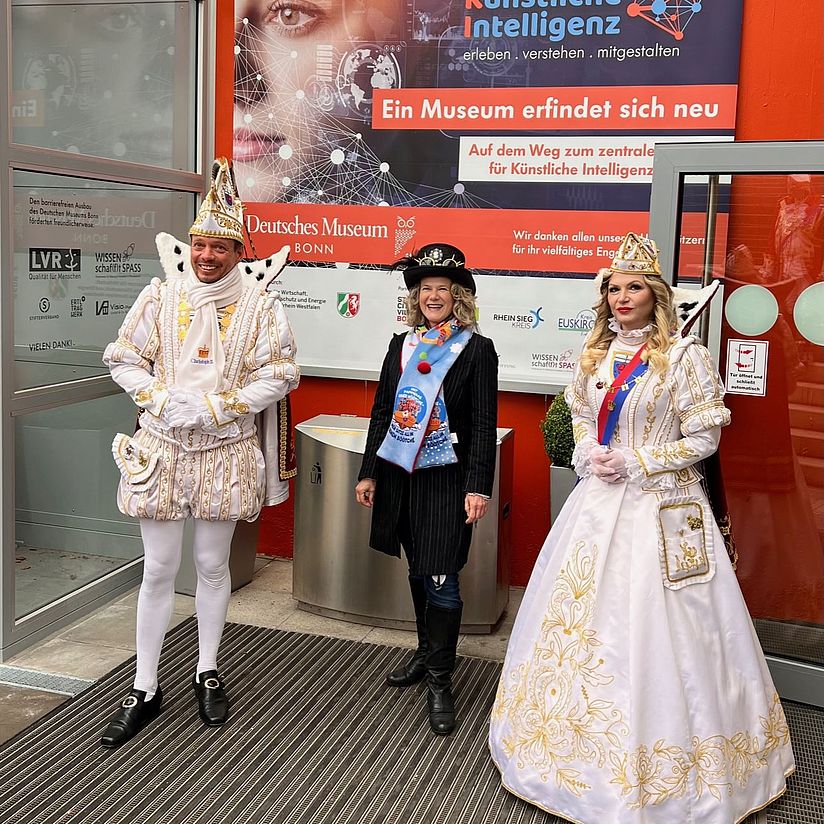 Besuch Prinzenpaar 2023 im Deutschen Museum Bonn