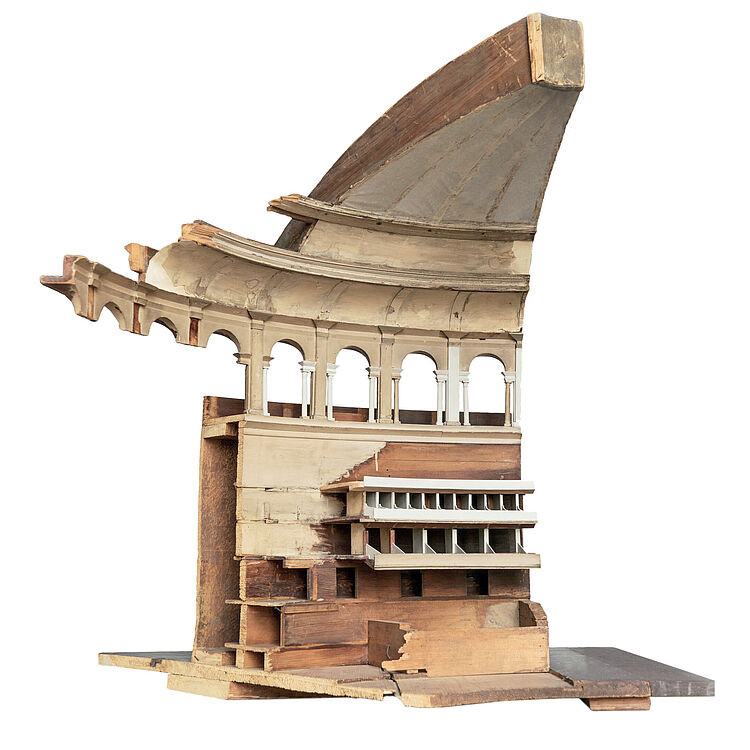 Model eines Teils der Royal Albert Hall