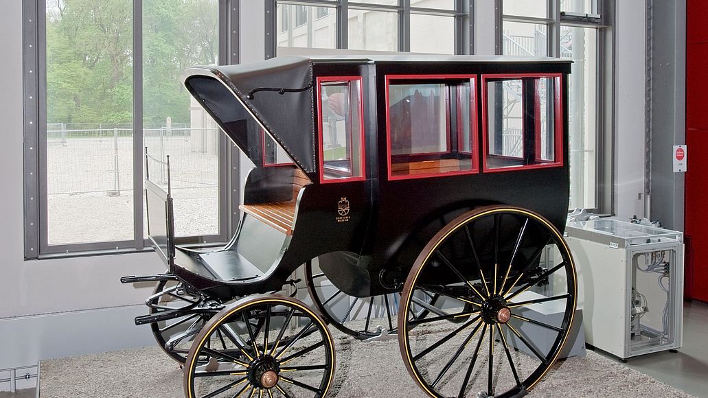 Der Kutschensimulator im Verkehrszentrum.