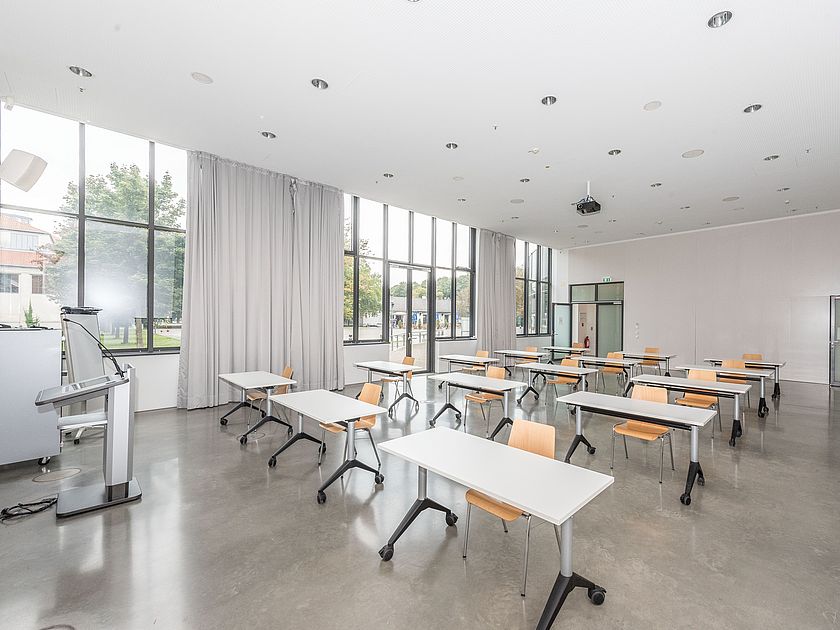 Blick in den Seminarraum des Verkehrszentrums.