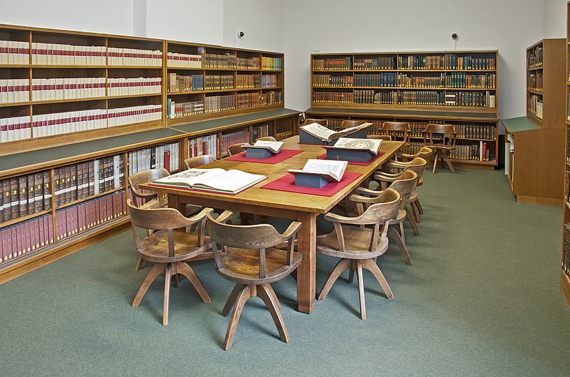 Rara-Lesesaal der Bibliothek.