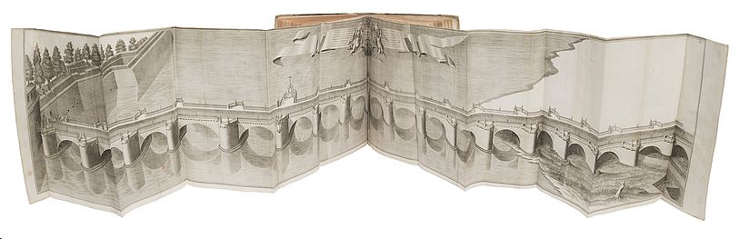 Falttafel der Augustusbrücke.