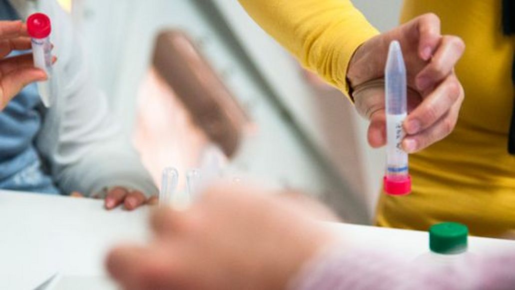 Im DNA-Besucherlabor.