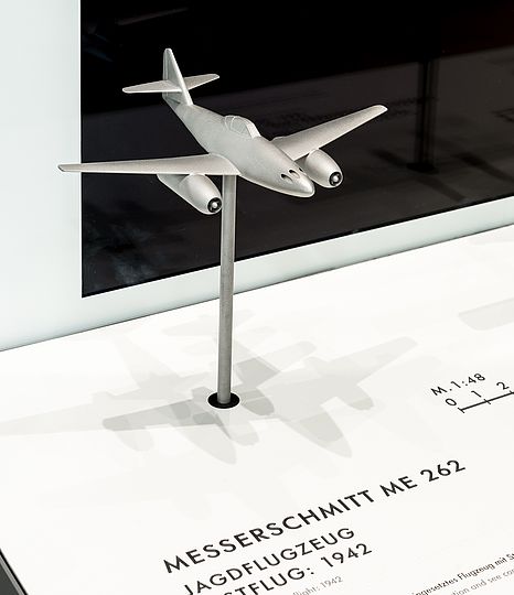 Tastmodell der Messerschmidt Me 262.