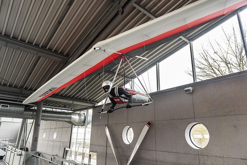Hängegleiter Flight Design Exxtacy in der Flugwerft Schleißheim.