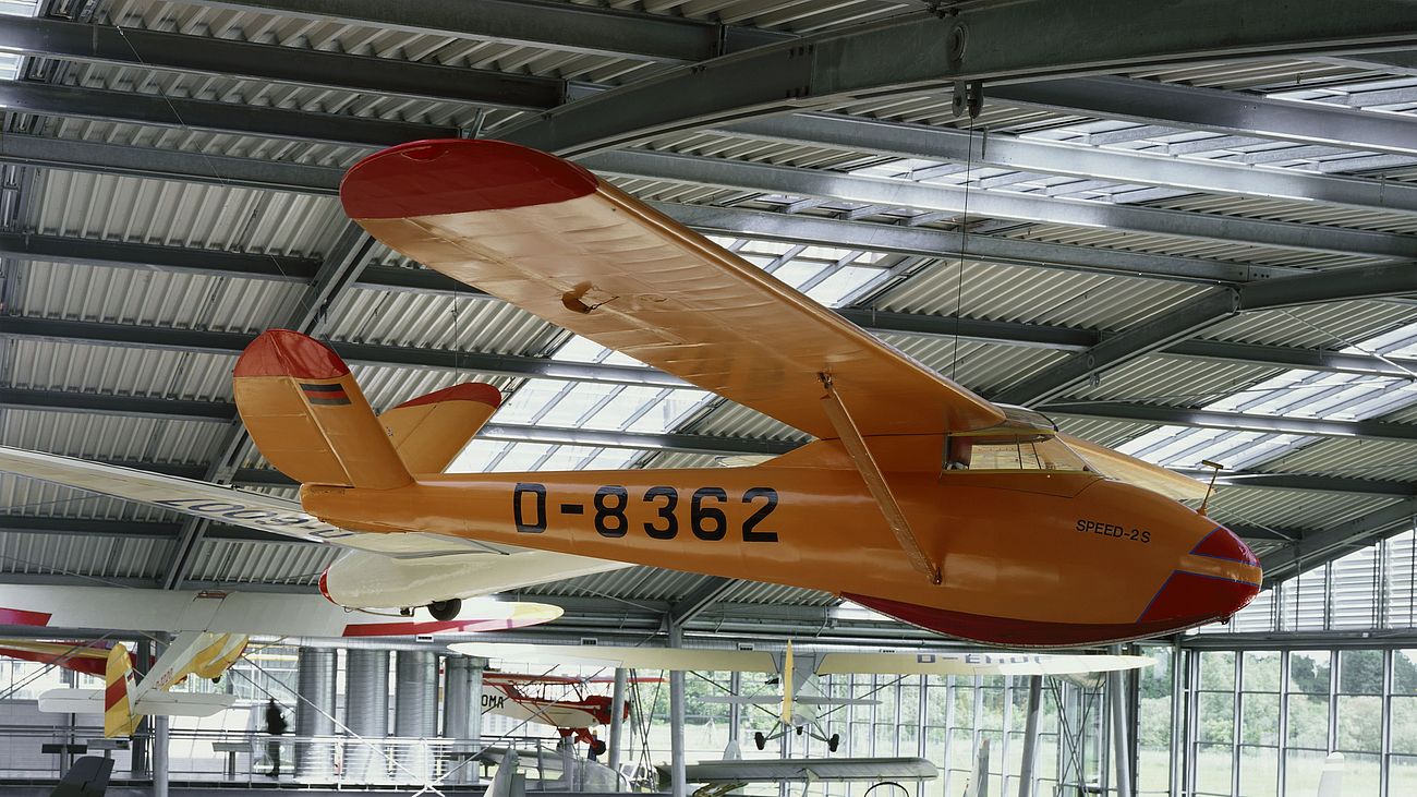 Segelflugzeug Kaiser Ka 1 in der Flugwerft Schleißheim.