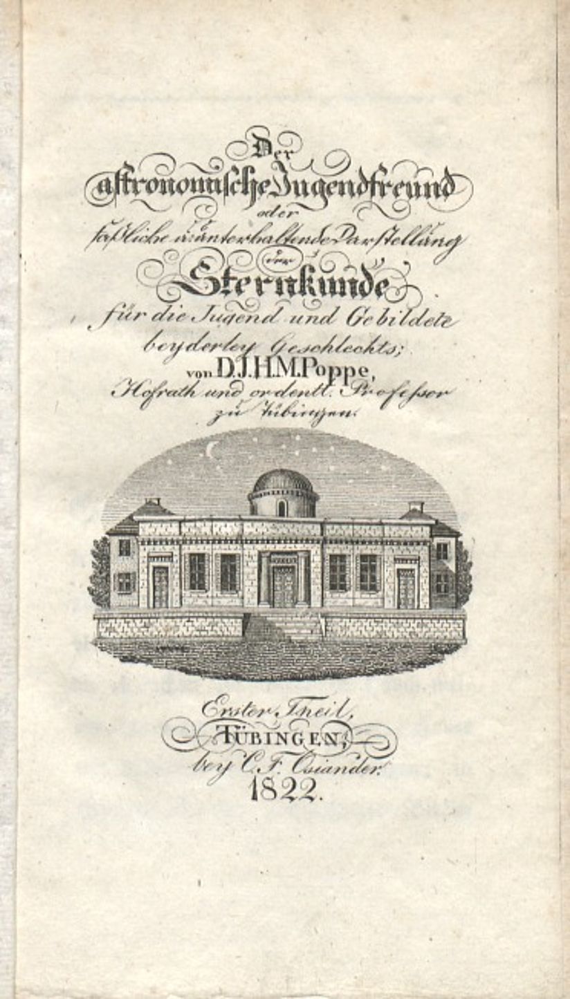 Frontispiz des astronomischen Jugendfreund