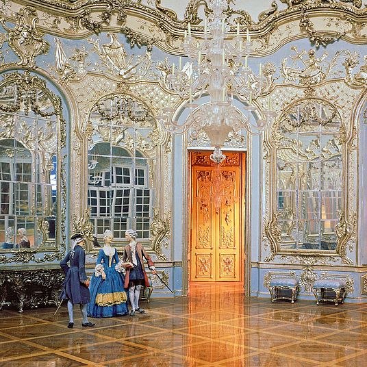 Diorama: Spiegelsaal der Amalienburg.