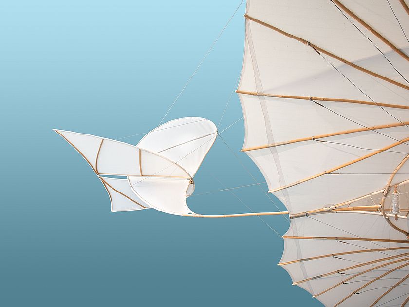 Flügel des Lilienthal-Gleiters.