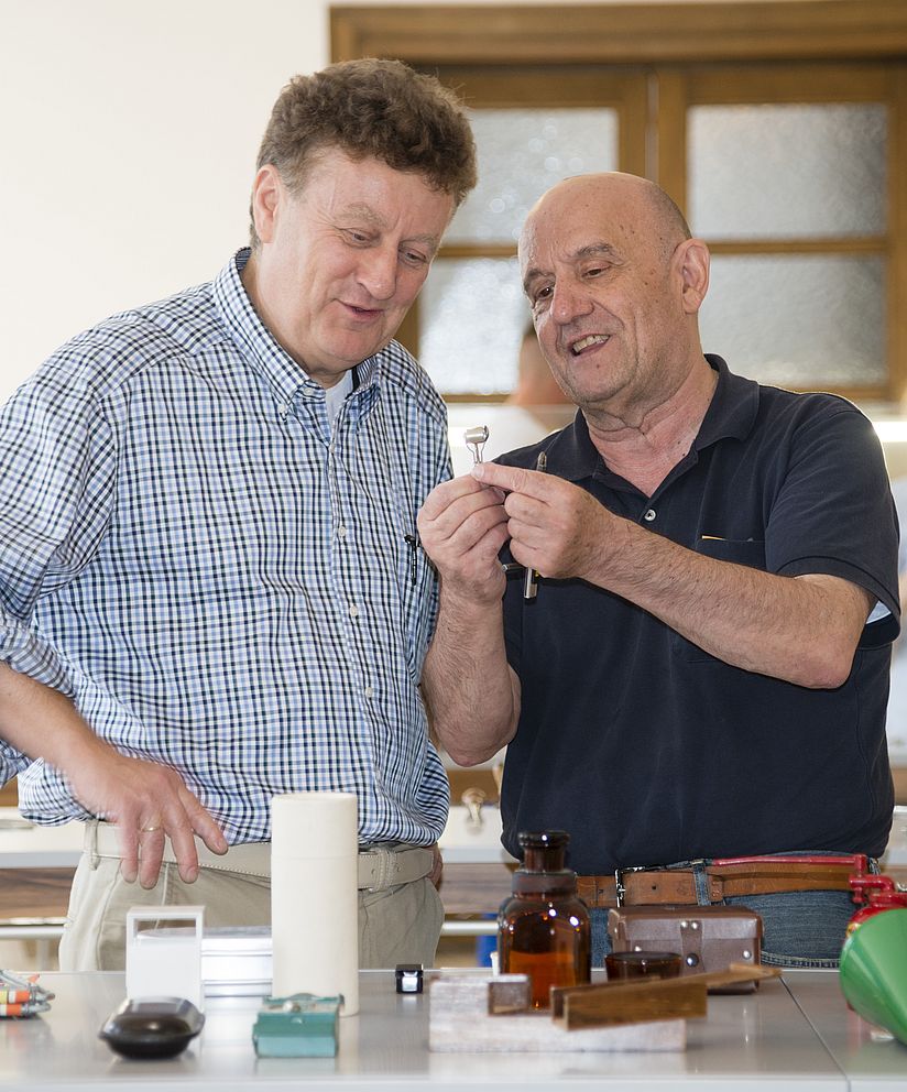 Franco Clivio mit Wolfgang M. Heckl.