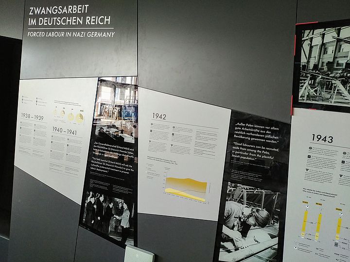 Die Ausstellung Historische Luftfahrt in der Bauphase.