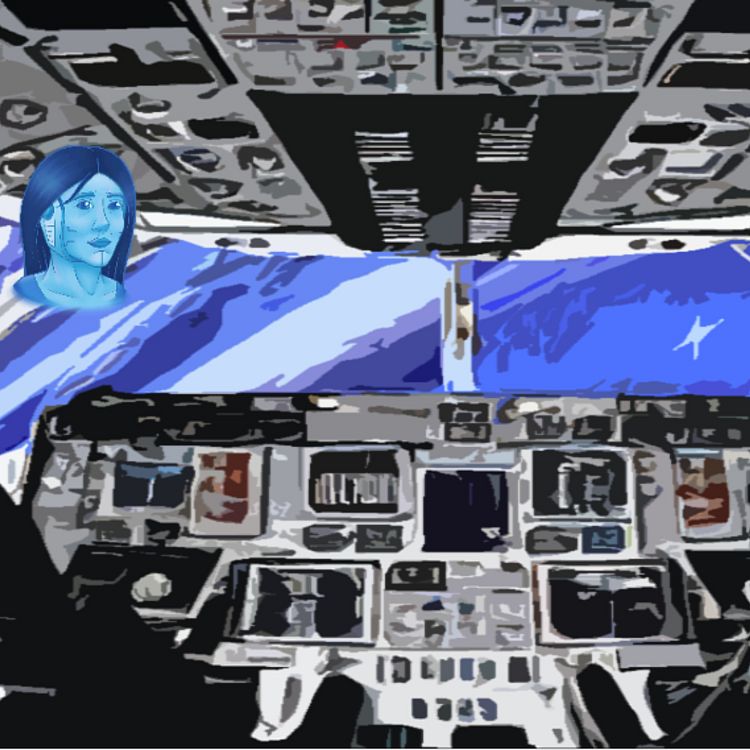 Illustration: Blick in Cockpit
