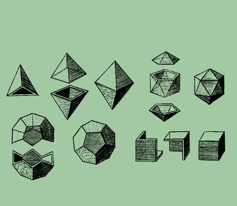 Mathematik Abbildung verschiedener geometrischer Formen