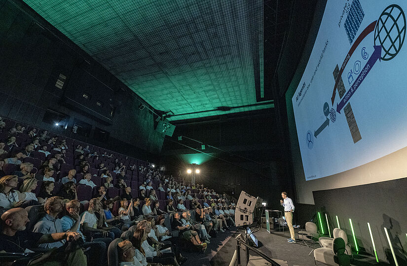 Fachvortrag in der großen Aula auf dem Festival der Zukunft 2025