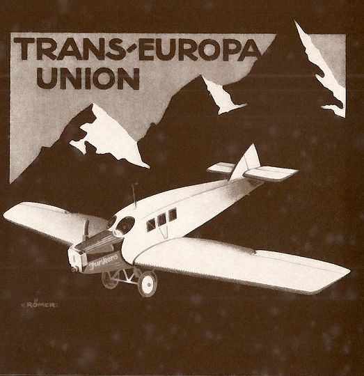 Plakat der Trans-Europa-Union.