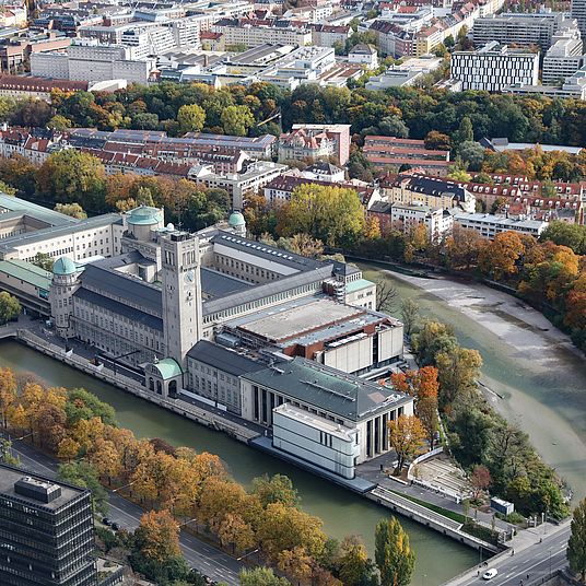 Luftaufnahme des Deutschen Museums