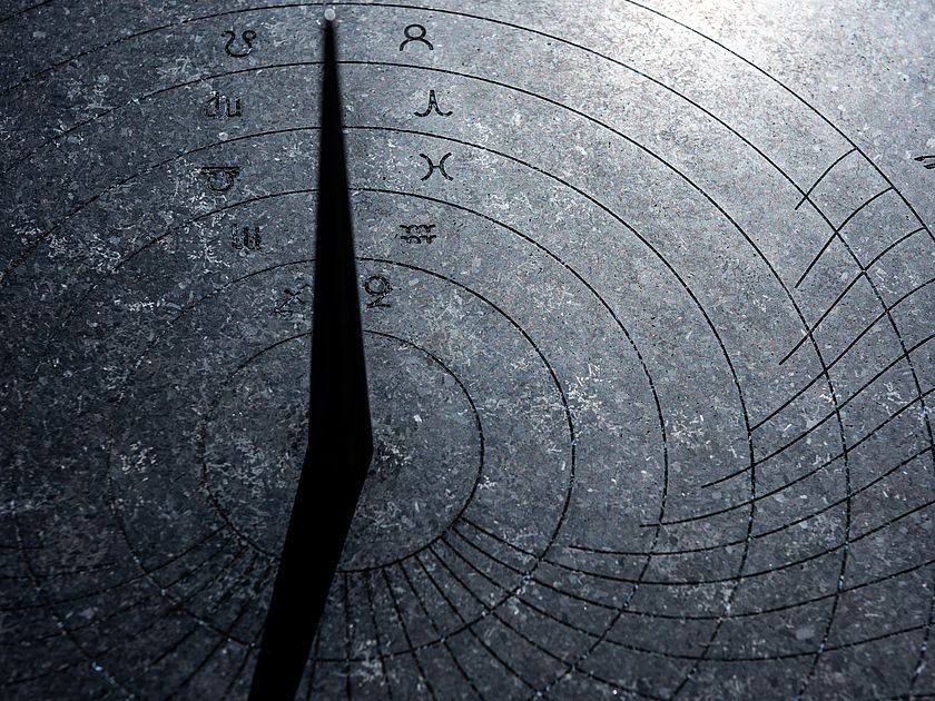 Nordweiser im Sonnenuhrengarten.