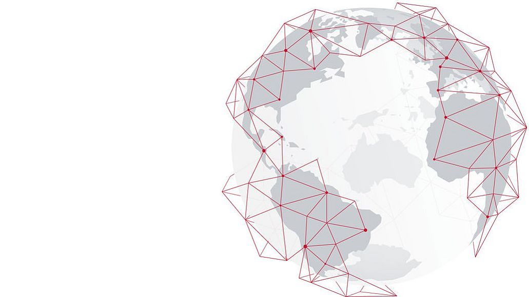 Globus zum Global Summit Leibniz Gemeinschaft