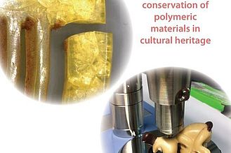 Werbetafel mit zwei Bildern